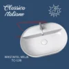 Wastafel keramik countertop Classica Italiano TC-136