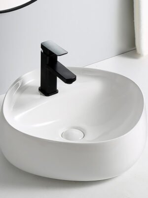 Wastafel cuci tangan keramik Classica Italiano mewah modern anti noda TC-137