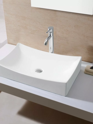 Wastafel meja keramik Classica Italiano TC-138 mewah super putih
