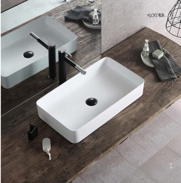 Classica Italiano Wastafel keramik kotak Minimalis modern