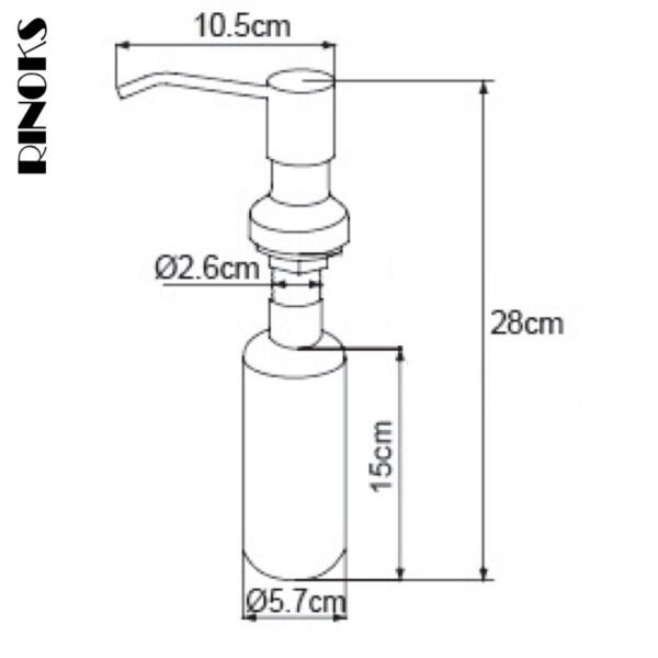 Screenshot Soap dispenser tempat sabun cair wastafel dapur stainles TS-01