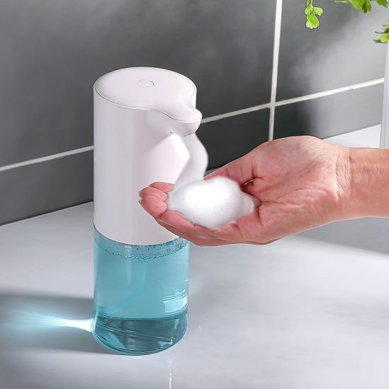 TS-056-otomatis-tempat-sabun-sensor-gerak-USB-charge-2.jpg Otomatis dispenser spray hand sanitizer tempat sabun sensor gerak USB