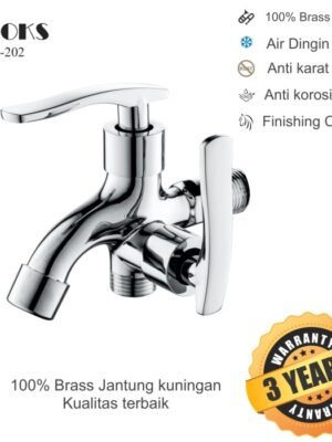 RINOKS Kran air cabang multi fungsi keran stainles kuningan anti karat