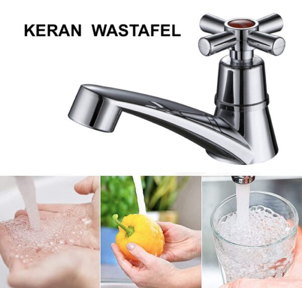 Terlaris Keran Air Kran wastafel Serba Guna ABS 30053 finishing Chrome