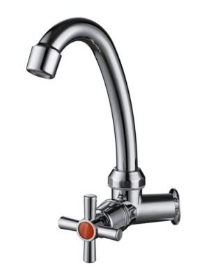 Keran angsa ABS Chrome kran cuci piring kran dapur / cuci tangan RENO