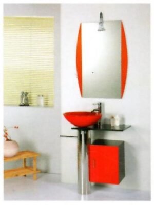 Paket lemari Wastafel kaca keran kabinet set Classica Italiano COSTA