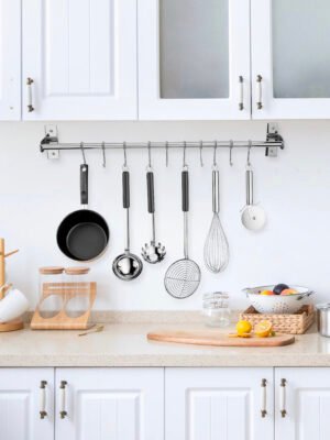 Classica Italiano rel gantung dapur SUS 304 anti karat 10 kait 60cm