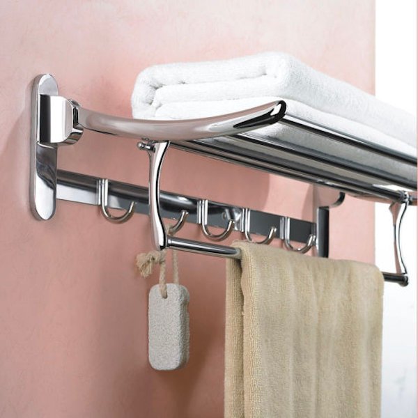 d-111-gs1.jpg Classica Italiano rak handuk baju dinding kamar mandi towel shelf D111