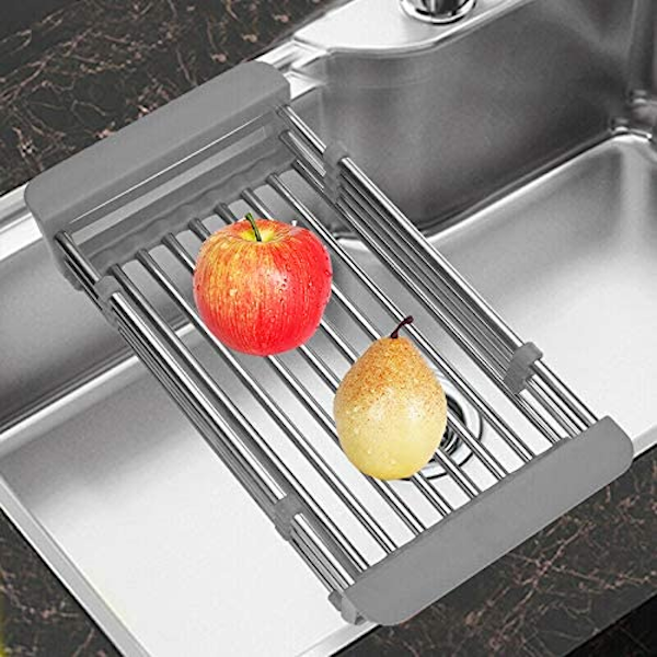 d26-tirisan-piring-rak-dapur-RINOKS.png Keranjang tirisan bak cuci piring drainer pengering rak dapur stainles