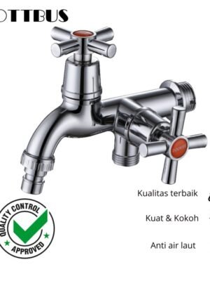 Kran double ABS keran cuci piring tembok Serba Guna multi fungsi 30047