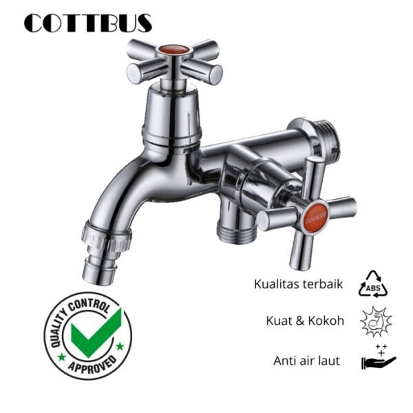 Kran double ABS keran cuci piring tembok Serba Guna multi fungsi 30047