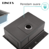 handmade-1-lubang-peredam-suara.png Kitchen sink RINOKS Bak Cuci Piring tebal Stainless anti karat SB-5043