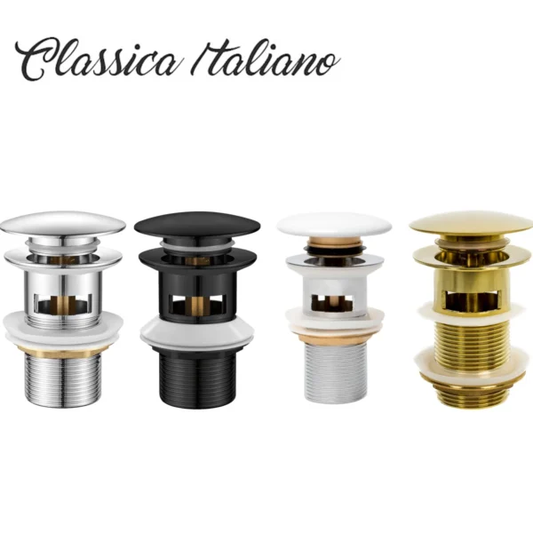 itl-035-035g-035p-035bk Afur wastafel pop-up overflow stainles chrome hitam putih gold