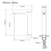 itl-7205c-sketch.jpg Keran mixer ITL-7205 Brushed Classica Italiano panas dingin