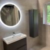 Cermin LED 3 cahaya tampilan waktu Classica Italiano J-03 touchscreen