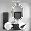 Cermin LED sentuh oval J-07 dimensions