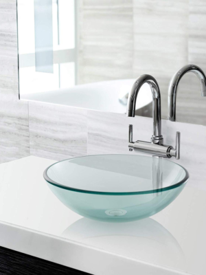 Classica Italiano Wastafel Kaca Bulat modern anti noda