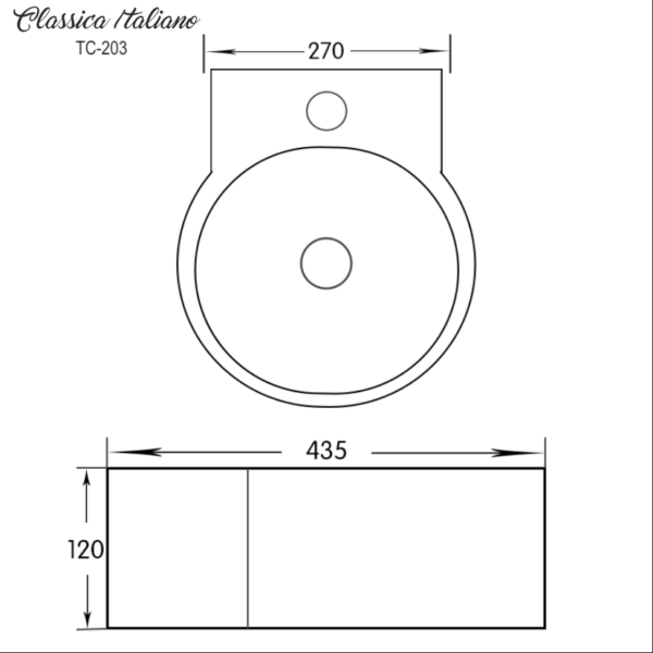 tc-203-classica-italiano-wastafel-keramik-sketch.png Classica Italiano Wastafel cuci tangan keramik modern anti noda
