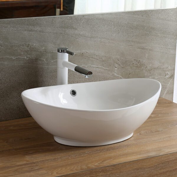 Classica Italiano Wastafel kamar mandi keramik oval mewah modern