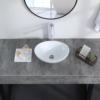 Wastafel kamar mandi keramik mewah oval Classica Italiano