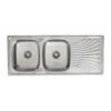 wastafel-cuci-piring-dua-lobang-DS-12050a.jpg Bak Cuci piring stainles 2 lubang dengan sayap